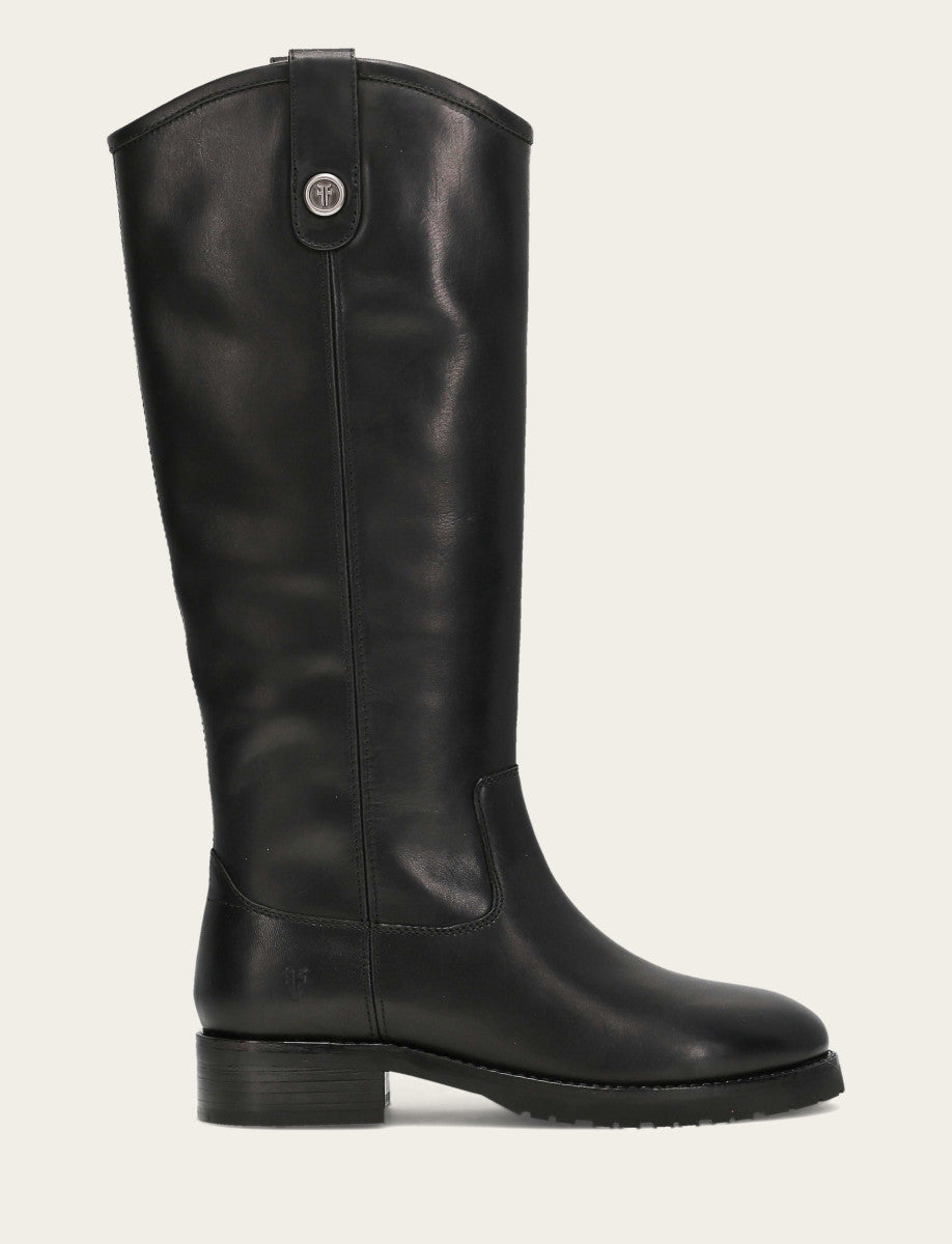 Women’s Black Wide Calf Melissa Lug Button Tall Boots | Frye