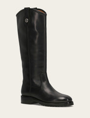 Women’s Black Wide Calf Melissa Lug Button Tall Boots | Frye