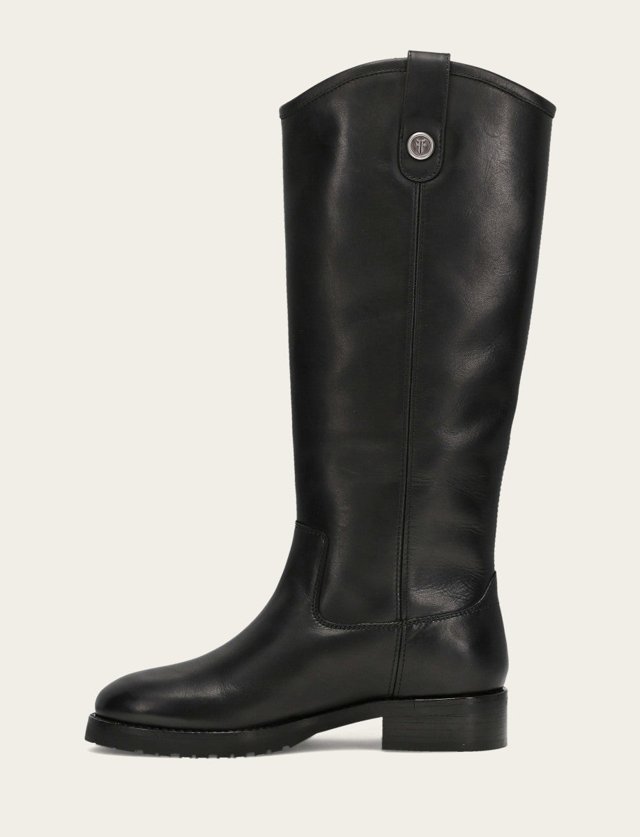 Women’s Black Wide Calf Melissa Lug Button Tall Boots | Frye