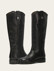 Women’s Black Wide Calf Melissa Lug Button Tall Boots | Frye