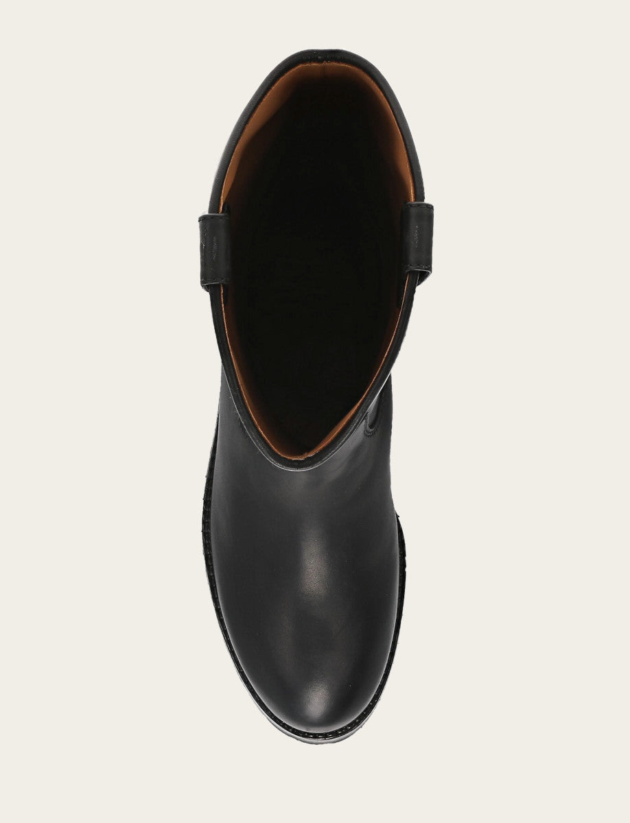 Women’s Black Wide Calf Melissa Lug Button Tall Boots | Frye