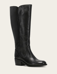 Women's Black Carson 2 Piping Tall Wide Calf Boot