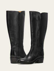 Women's Black Carson 2 Piping Tall Wide Calf Boot