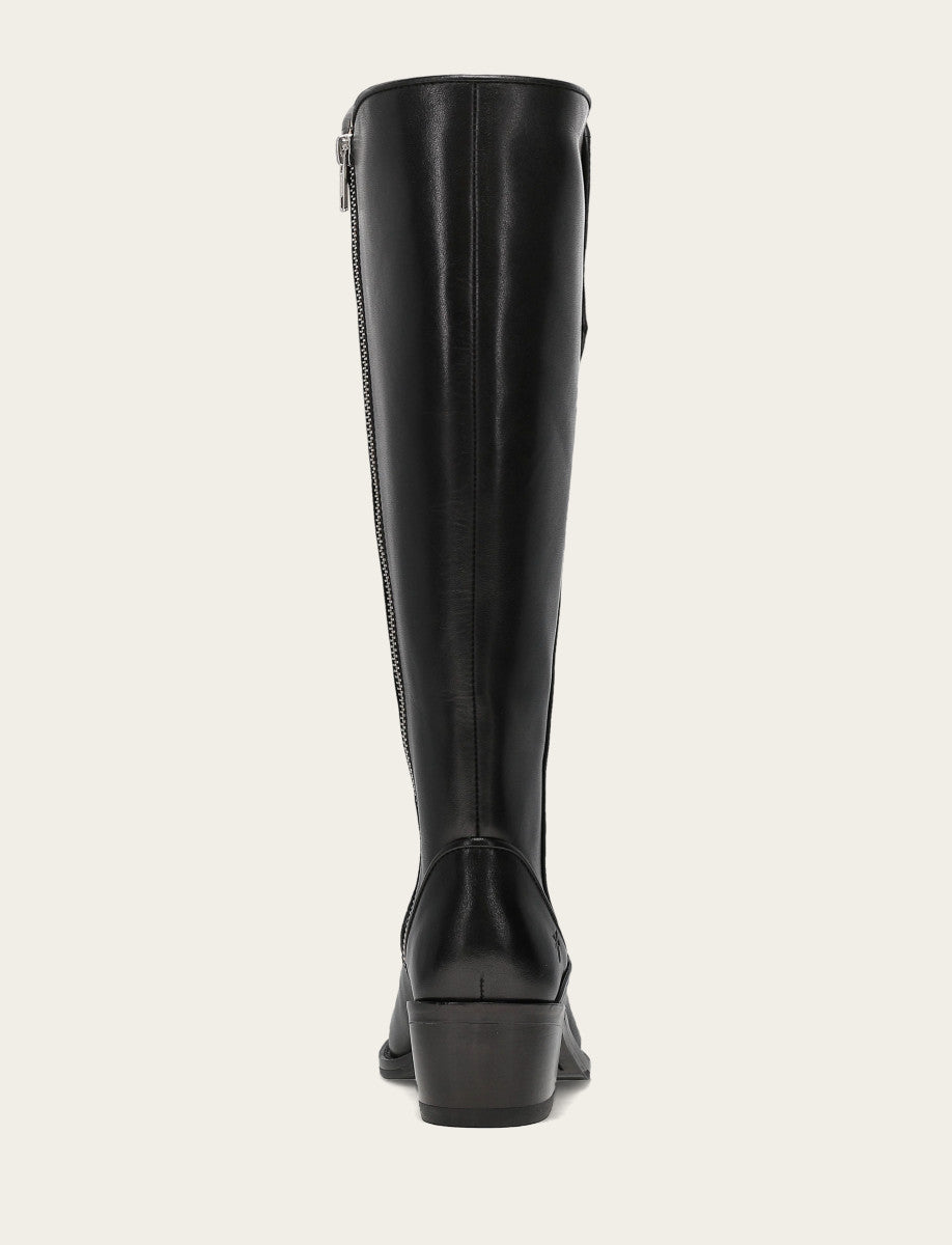 Women's Black Carson 2 Piping Tall Wide Calf Boot
