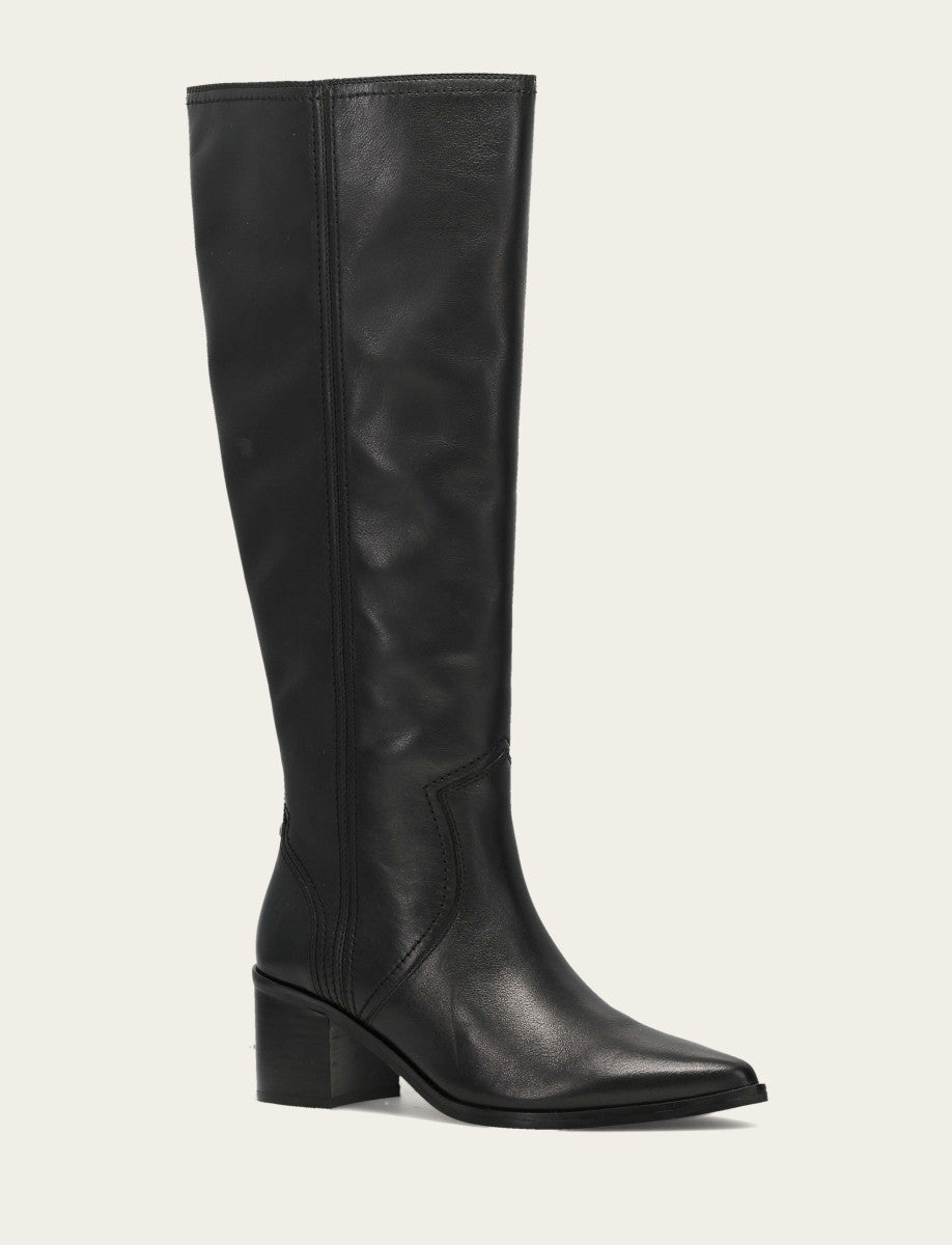 Women's Black Sadie Softy Tall Wide Calf Boot