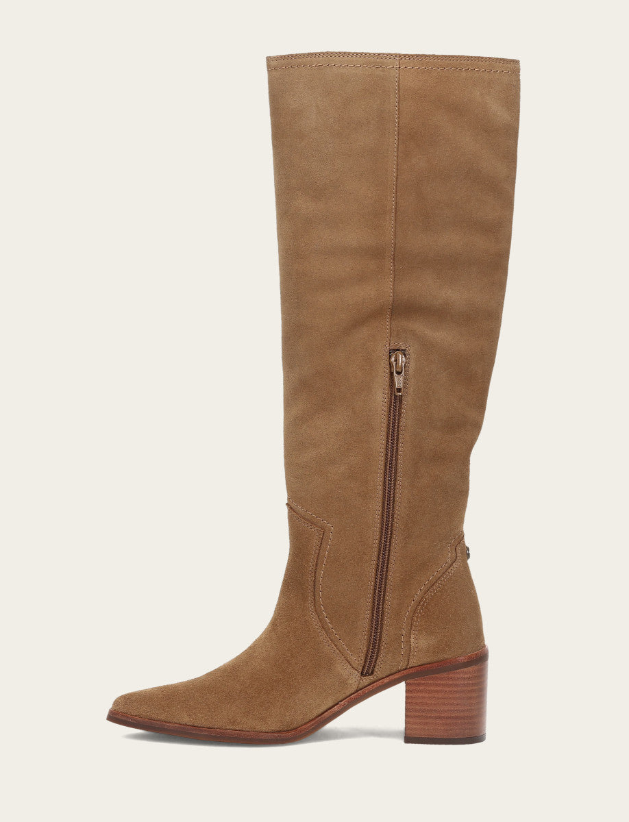 Women's Almond Sadie Softy Tall Wide Calf Boot