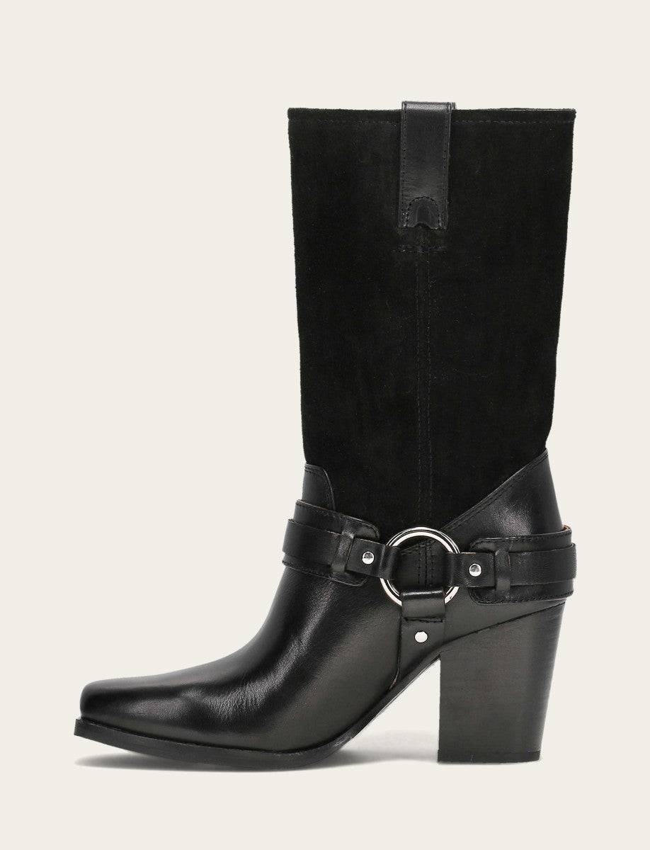 Women's Black Shiloh Harness Belted Boot
