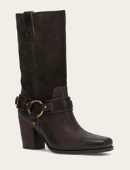 Women's Dark Brown Shiloh Harness Belted Boot