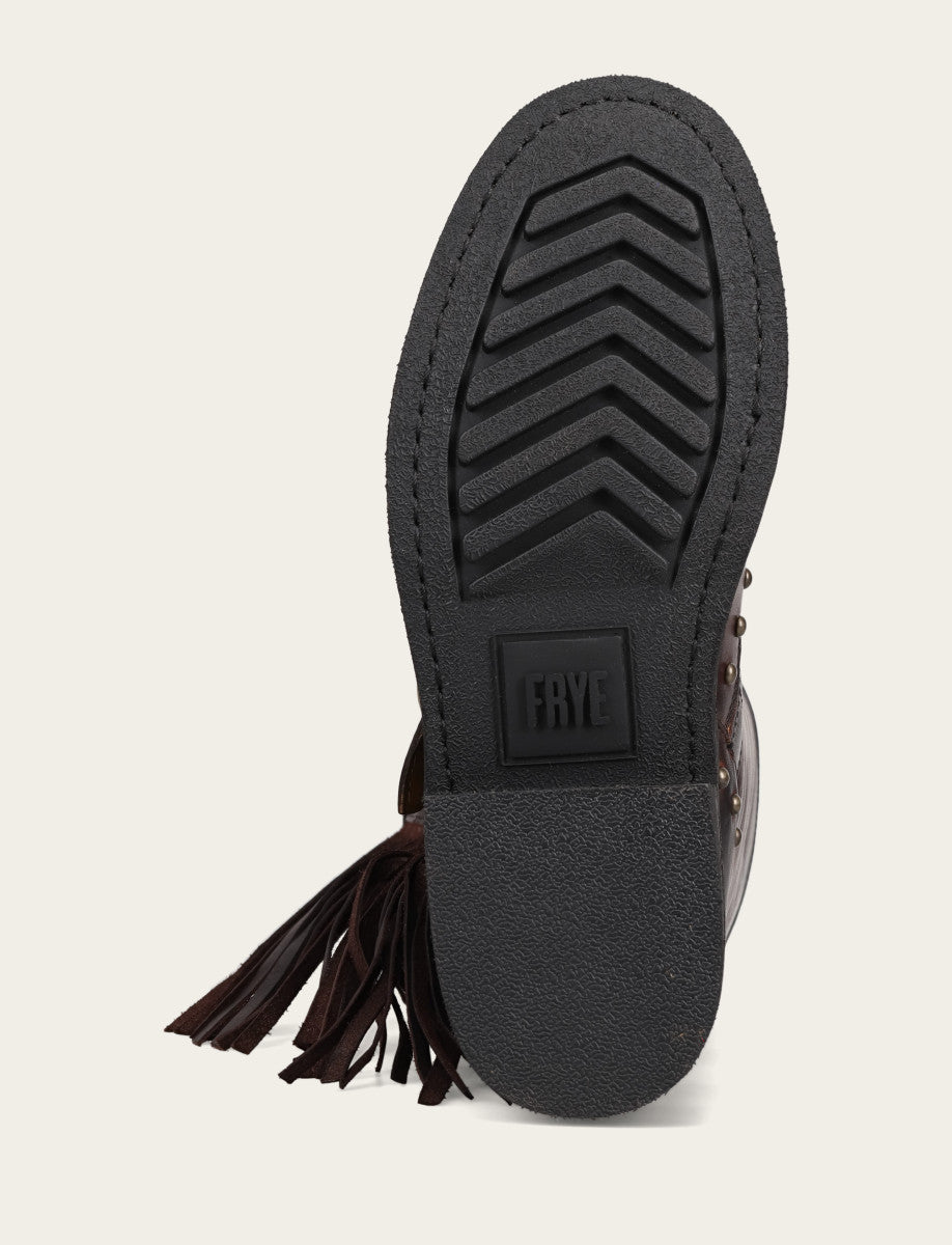 Women's Cherry Lacquer Viv Fringe Engineer Boot