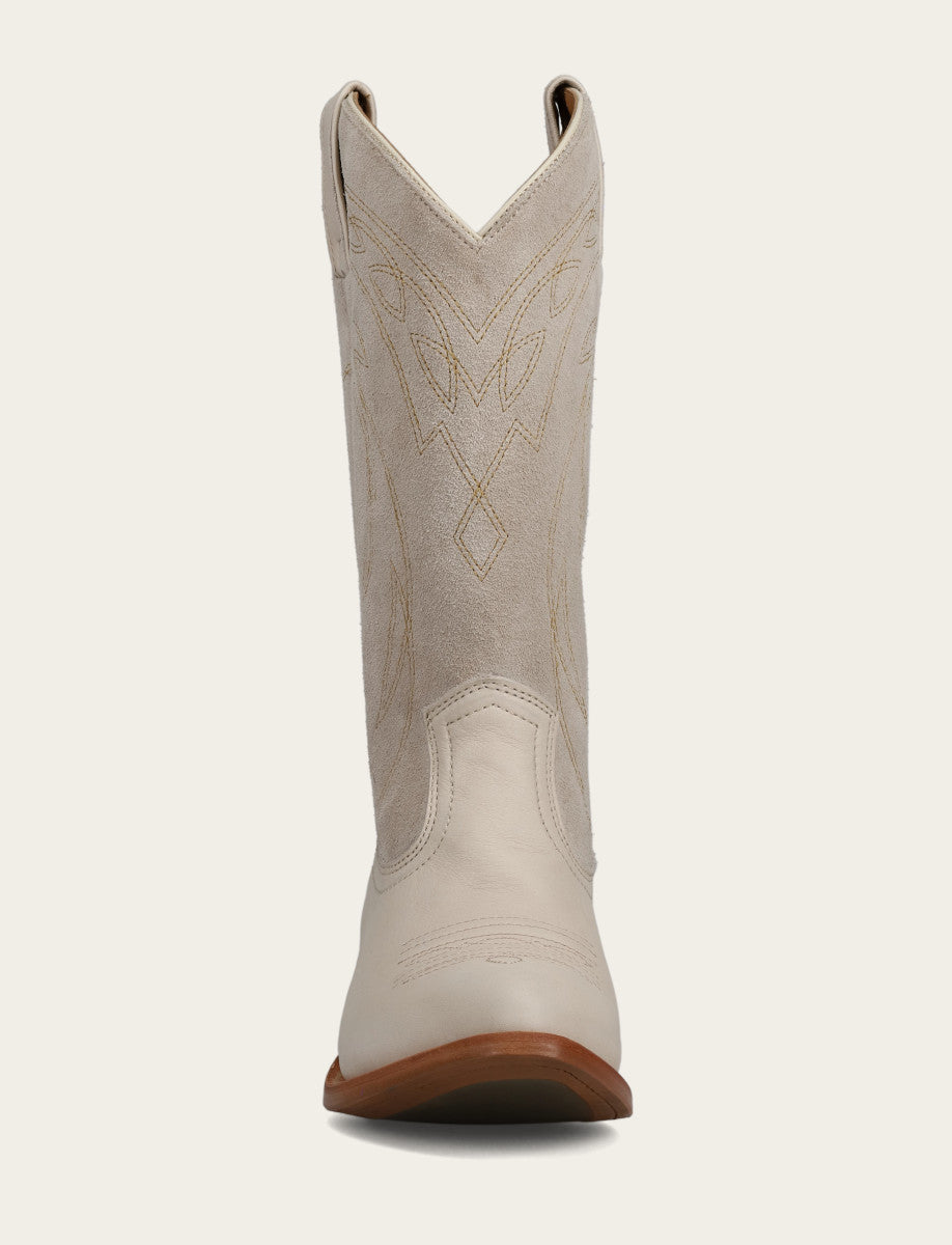 Ivory Billy Pull On Deco Stitch Boot