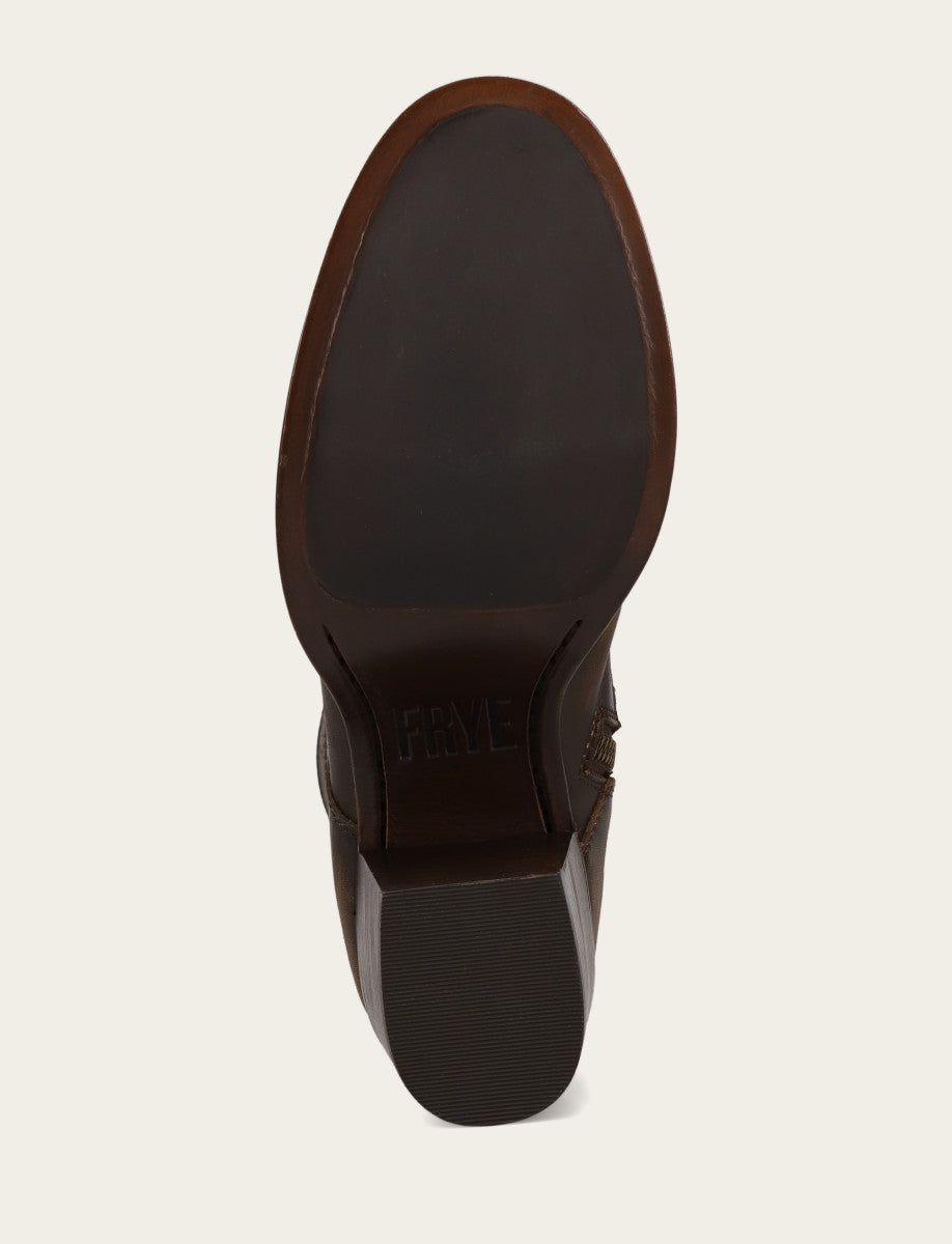 Women's Distressed Dk Brown Jean Lace Up Boot