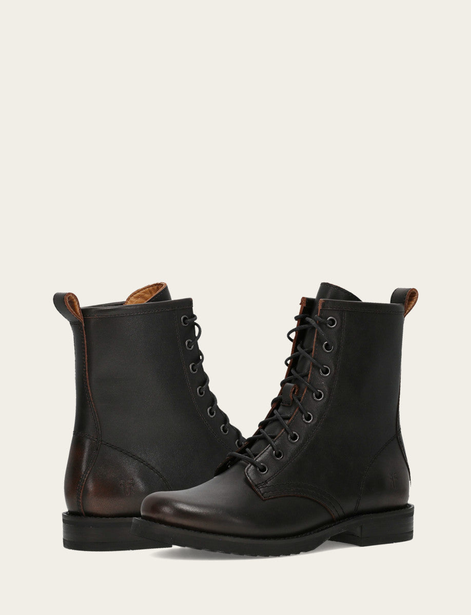 Antique Brown Veronica Flex Combat Boot