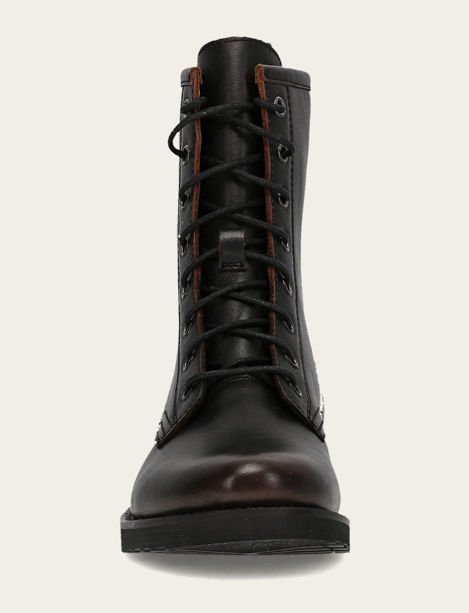 Antique Brown Veronica Flex Combat Boot