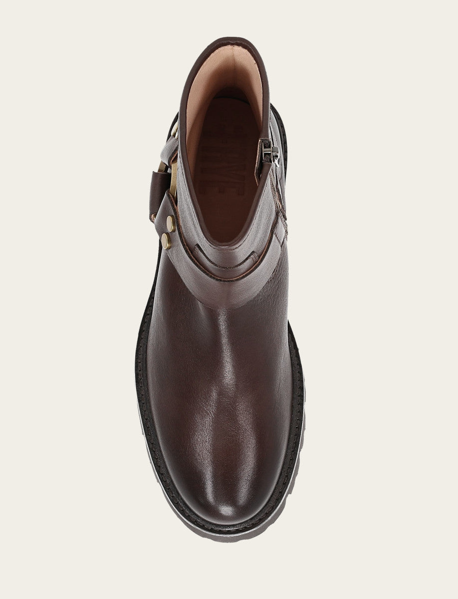 Women's Chocolate Olivia Harness Short Booties