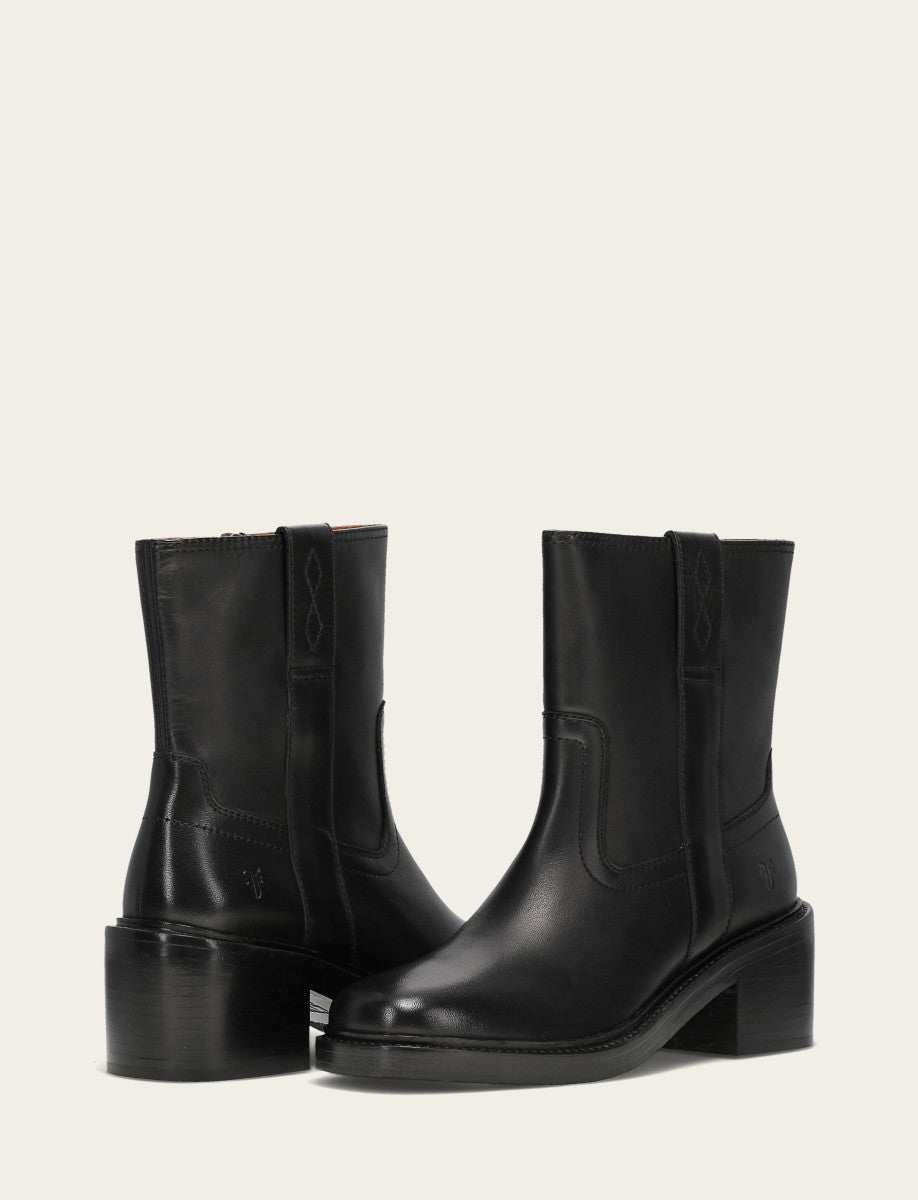 Women's Black Kate Short Inside Zip Boot