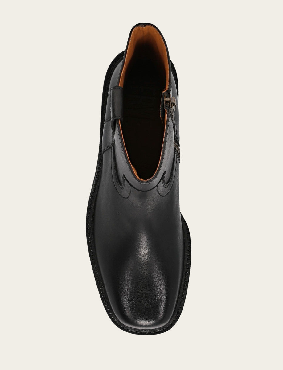 Women's Black Kate Short Inside Zip Boot