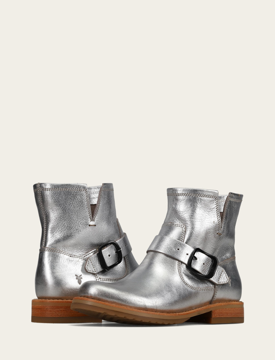 Women's Silver Veronica Flex Booties