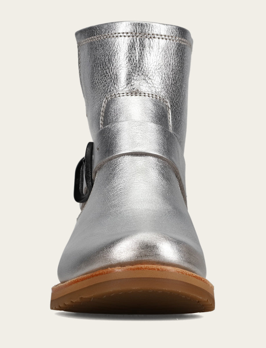 Women's Silver Veronica Flex Booties