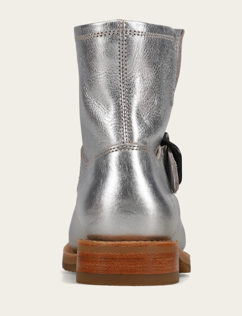 Women's Silver Veronica Flex Booties
