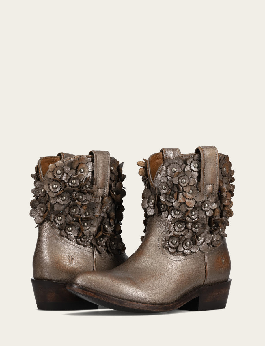 Women's Metallic Stone Billy Flower Boot