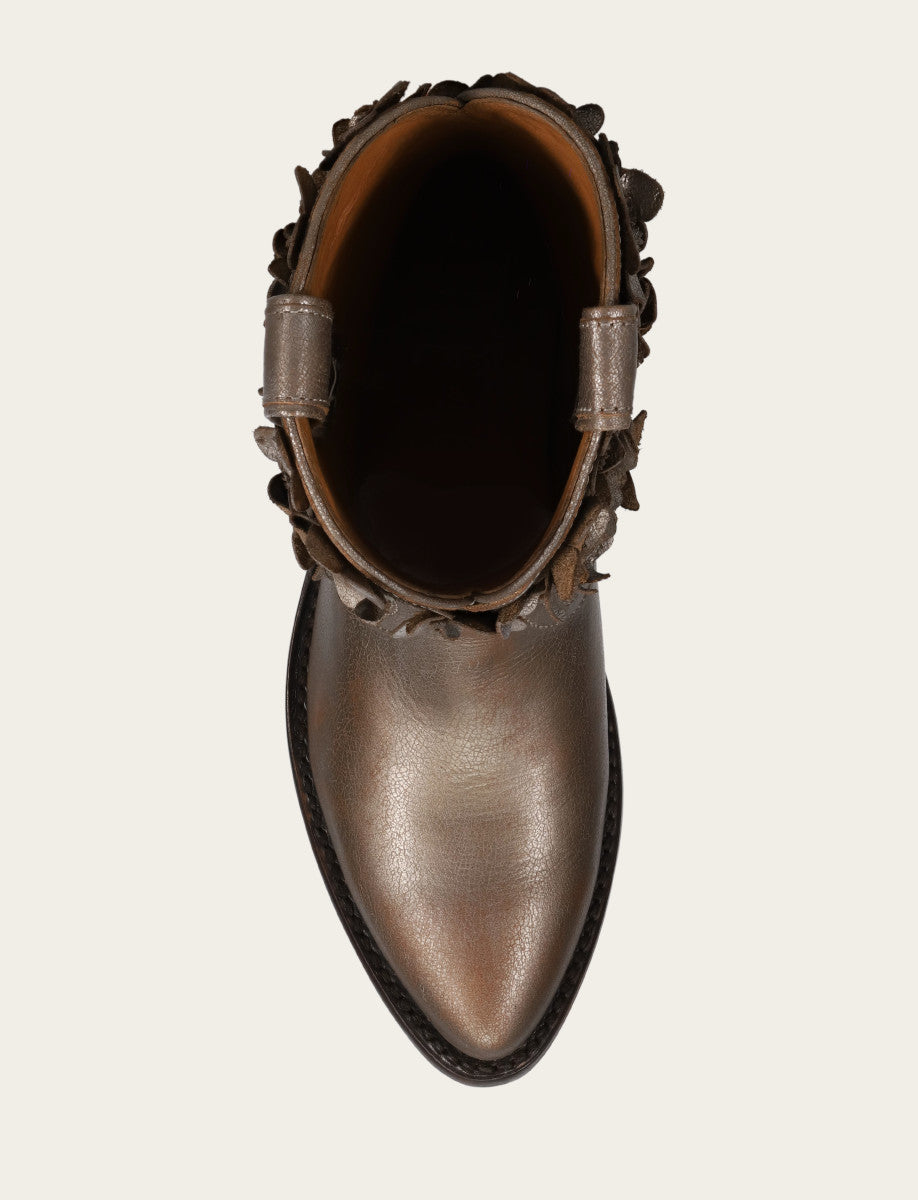 Women's Metallic Stone Billy Flower Boot