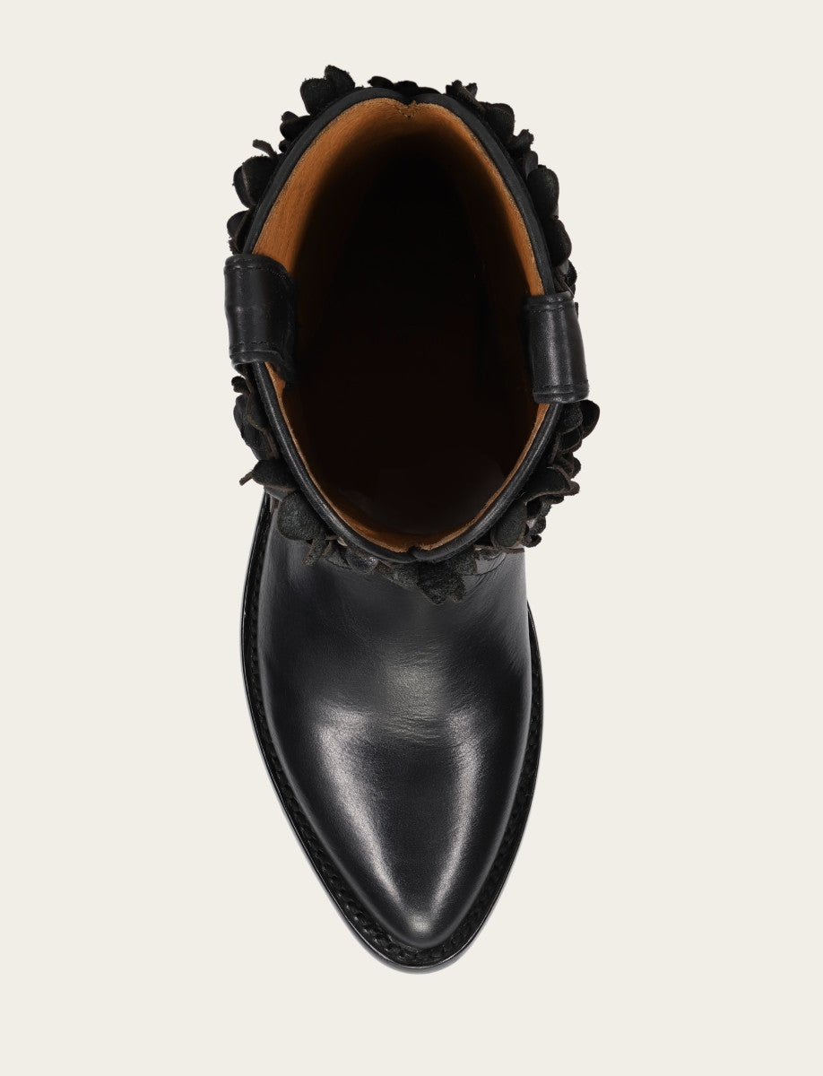 Women's Black Billy Flower Boot