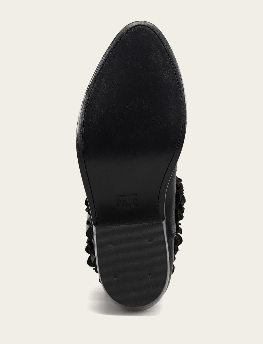 Women's Black Billy Flower Boot