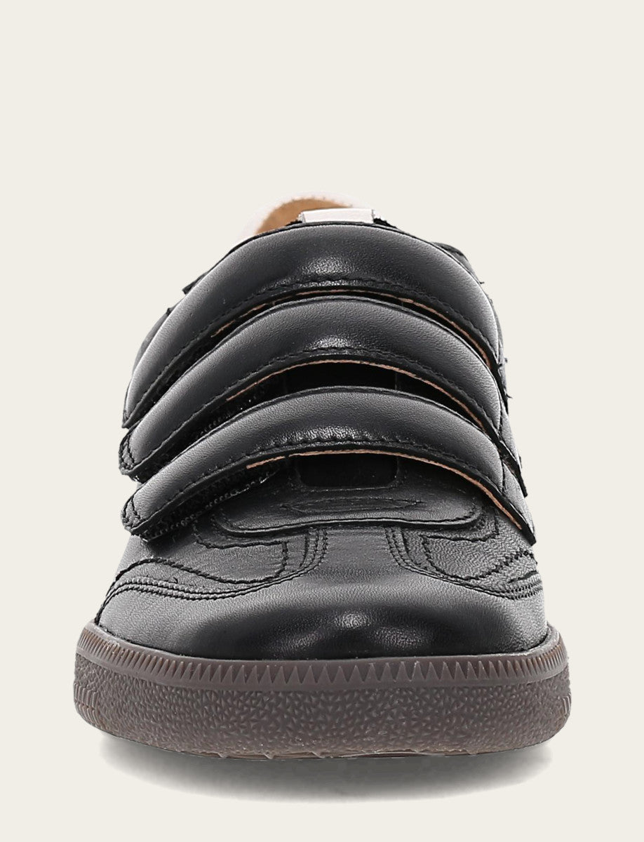 Women's Black Milly 3 Strap Sneakers