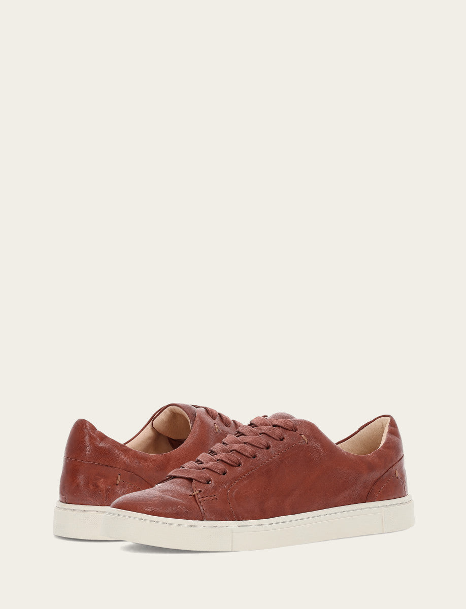 Women's Cognac Ivy Low Lace Sneakers