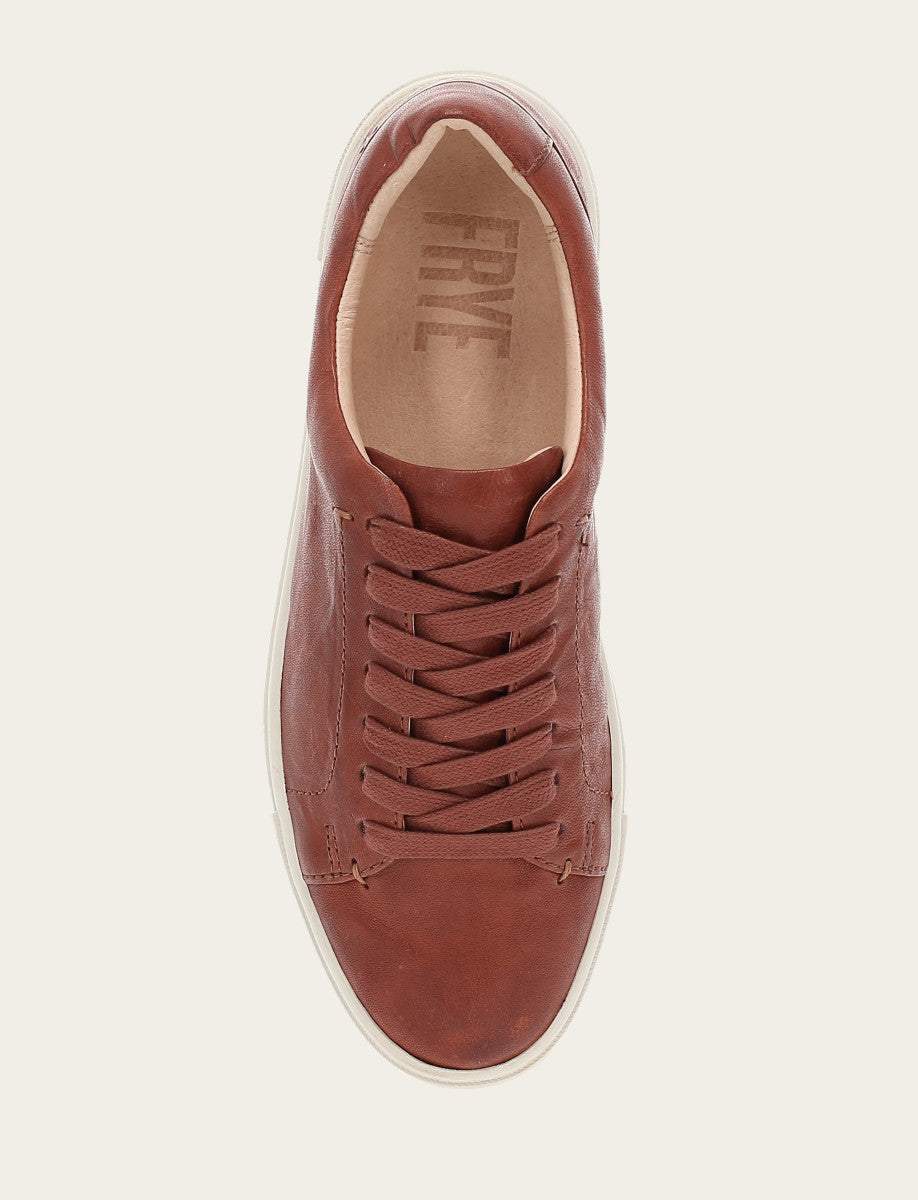 Women's Cognac Ivy Low Lace Sneakers