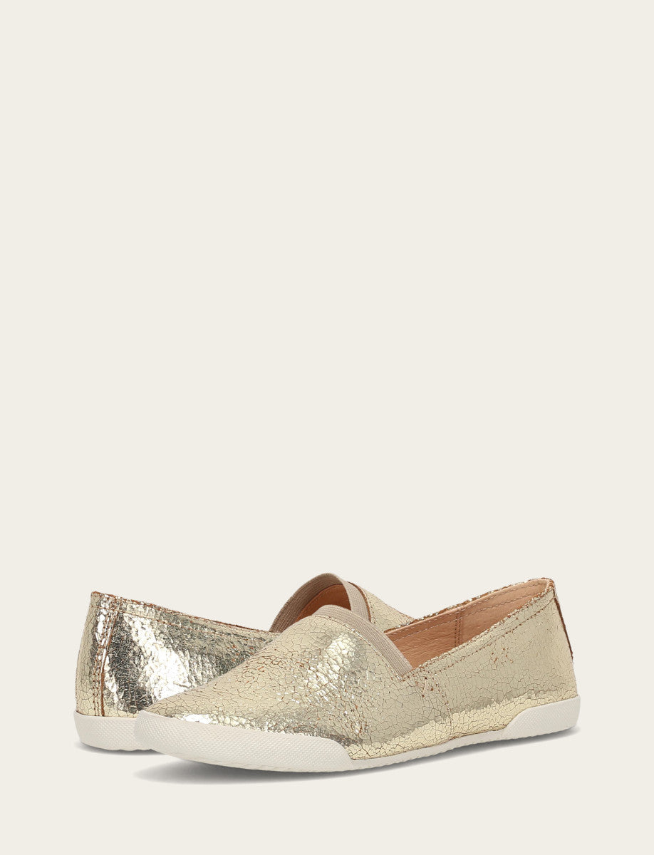 Women's Gold Mirror Melanie Slip On Sneakers