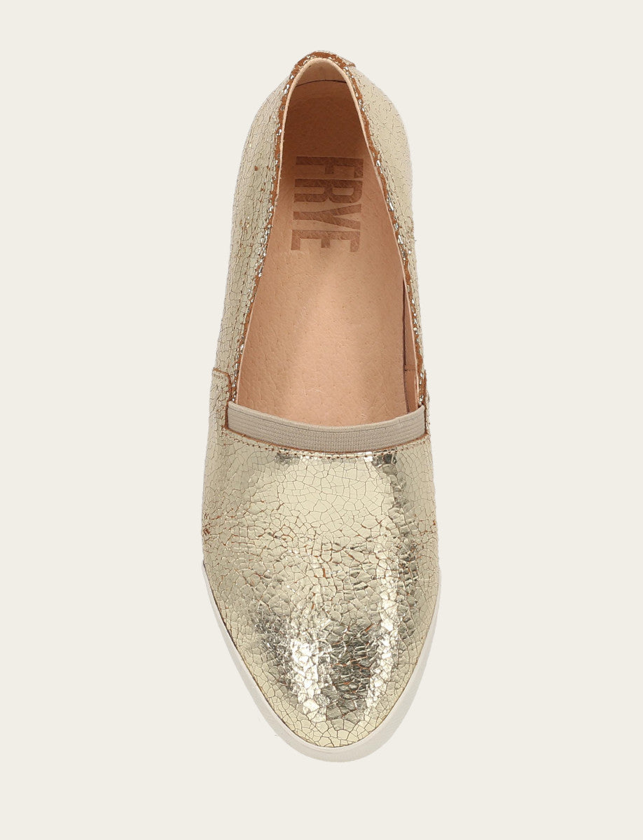 Women's Gold Mirror Melanie Slip On Sneakers