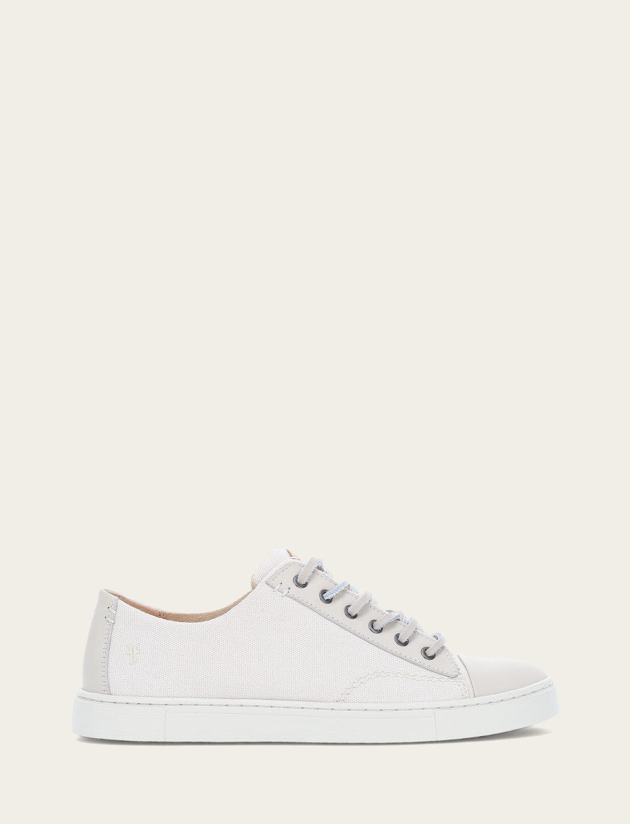 Women's Ivory Ivy Canvas Low Lace Sneakers