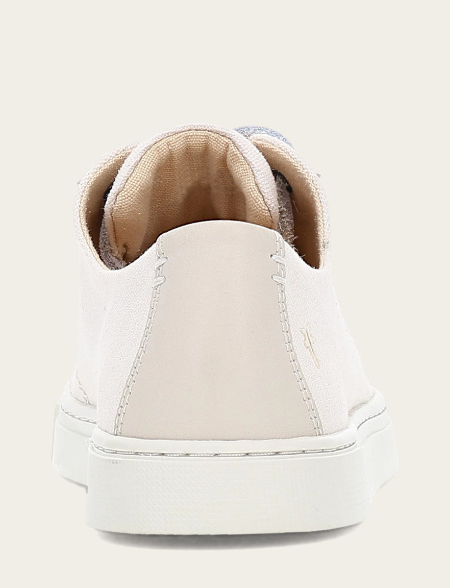 Women's Ivory Ivy Canvas Low Lace Sneakers