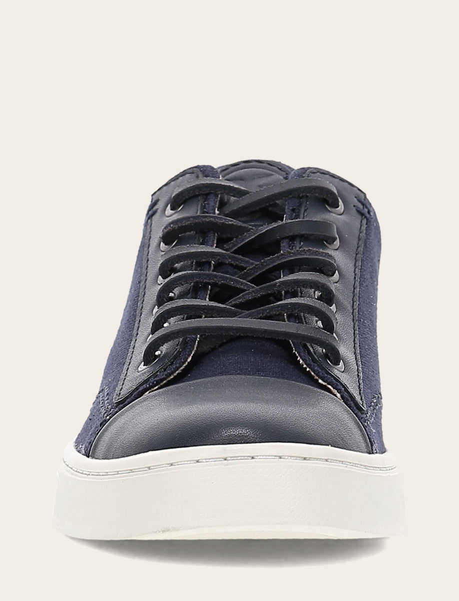 Women's Navy Ivy Canvas Low Lace Sneakers