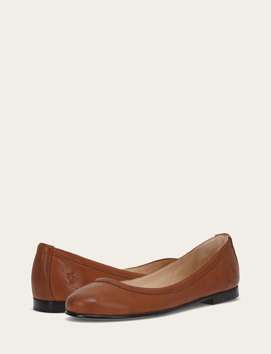Women's Cognac Carson Ballet Flats