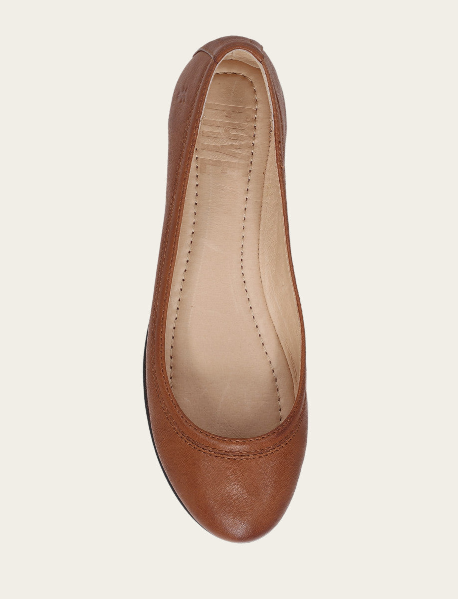 Women's Cognac Carson Ballet Flats