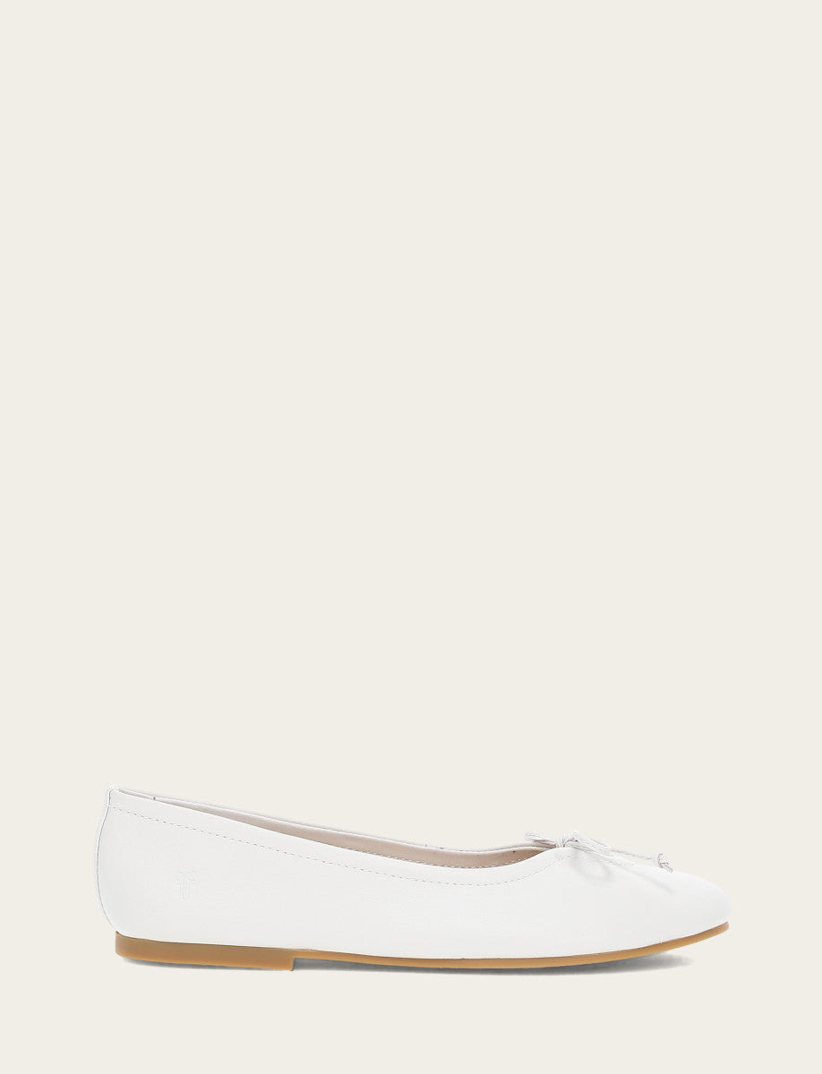 Women's White Emma Ballet Flats
