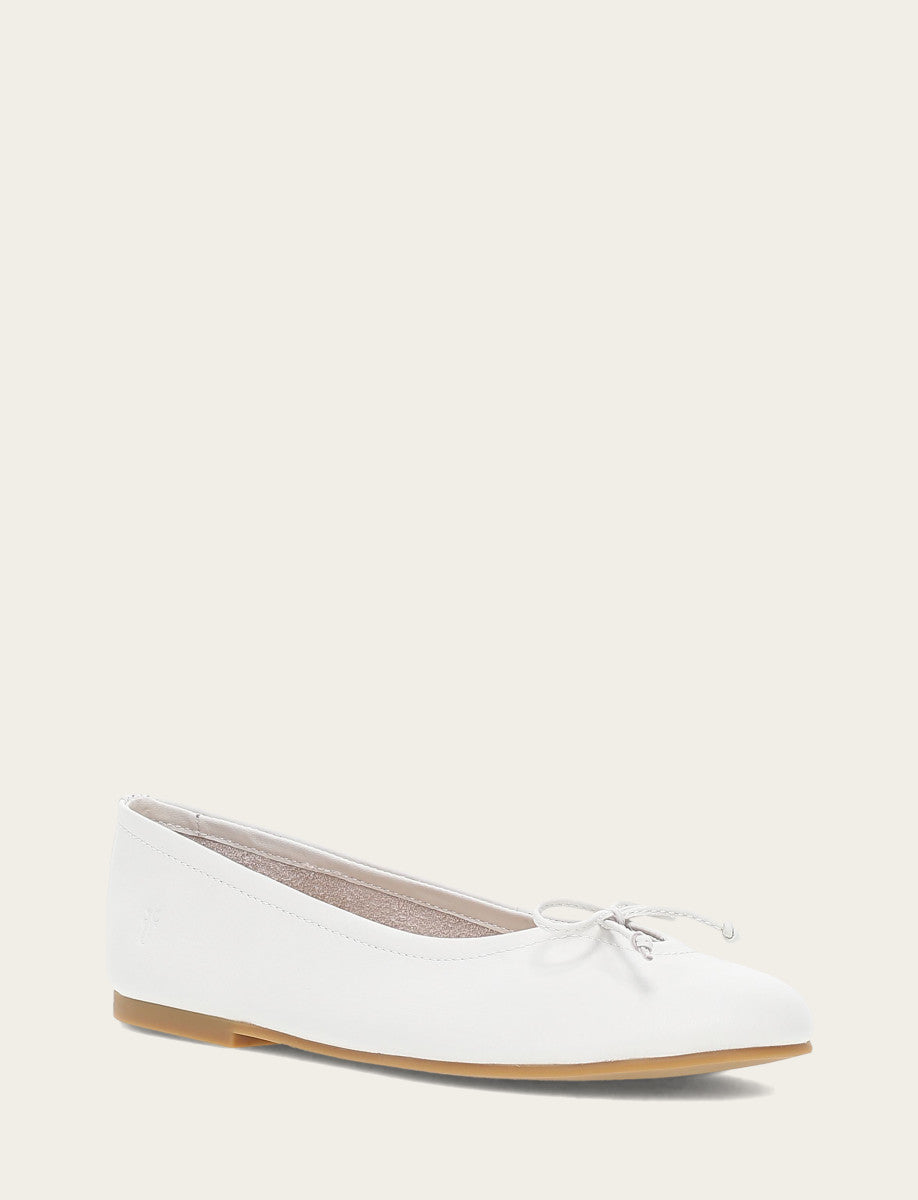 Women's White Emma Ballet Flats