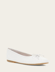 Women's White Emma Ballet Flats