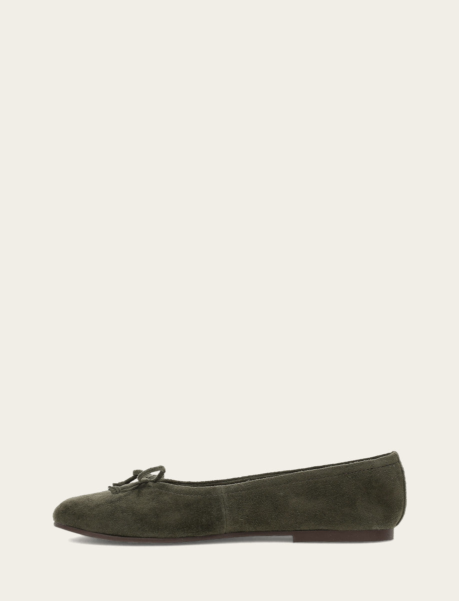 Women's Dark Olive Emma Ballet Shoe