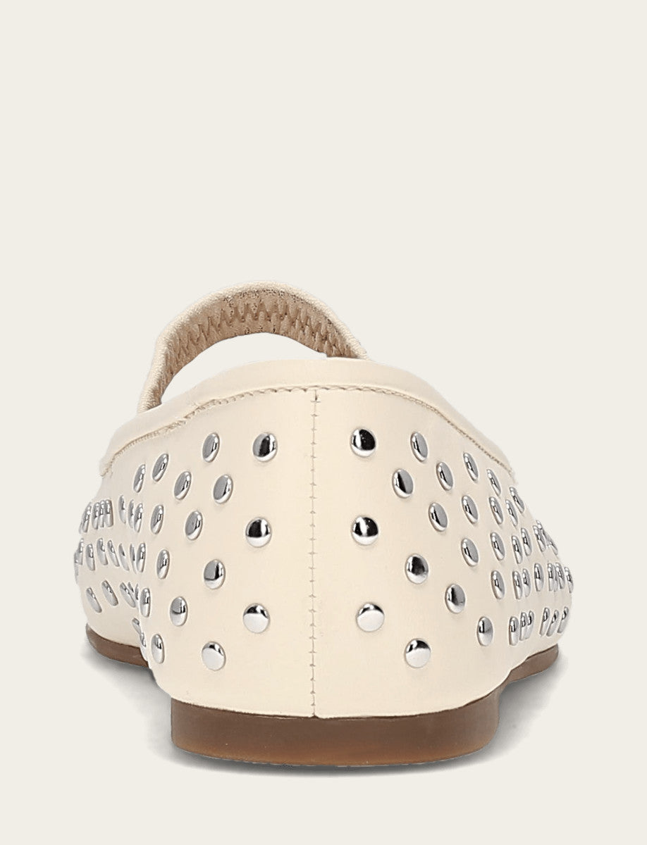 Women's Ecru Emma Studded Mary Jane Shoe