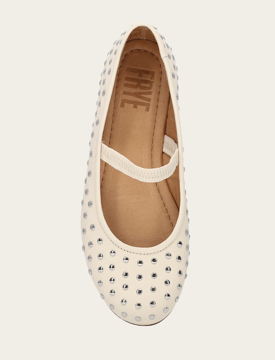 Women's Ecru Emma Studded Mary Jane Shoe