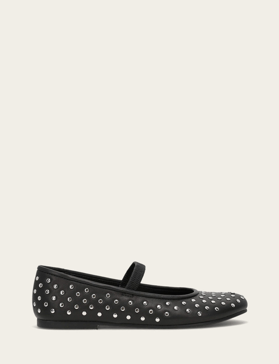 Women's Black Emma Studded Mary Jane Shoe