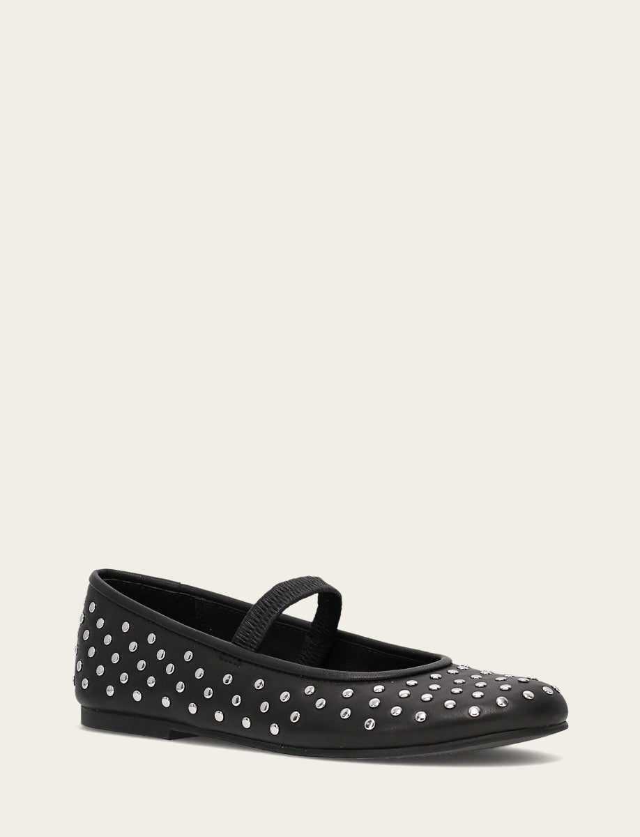 Women's Black Emma Studded Mary Jane Shoe
