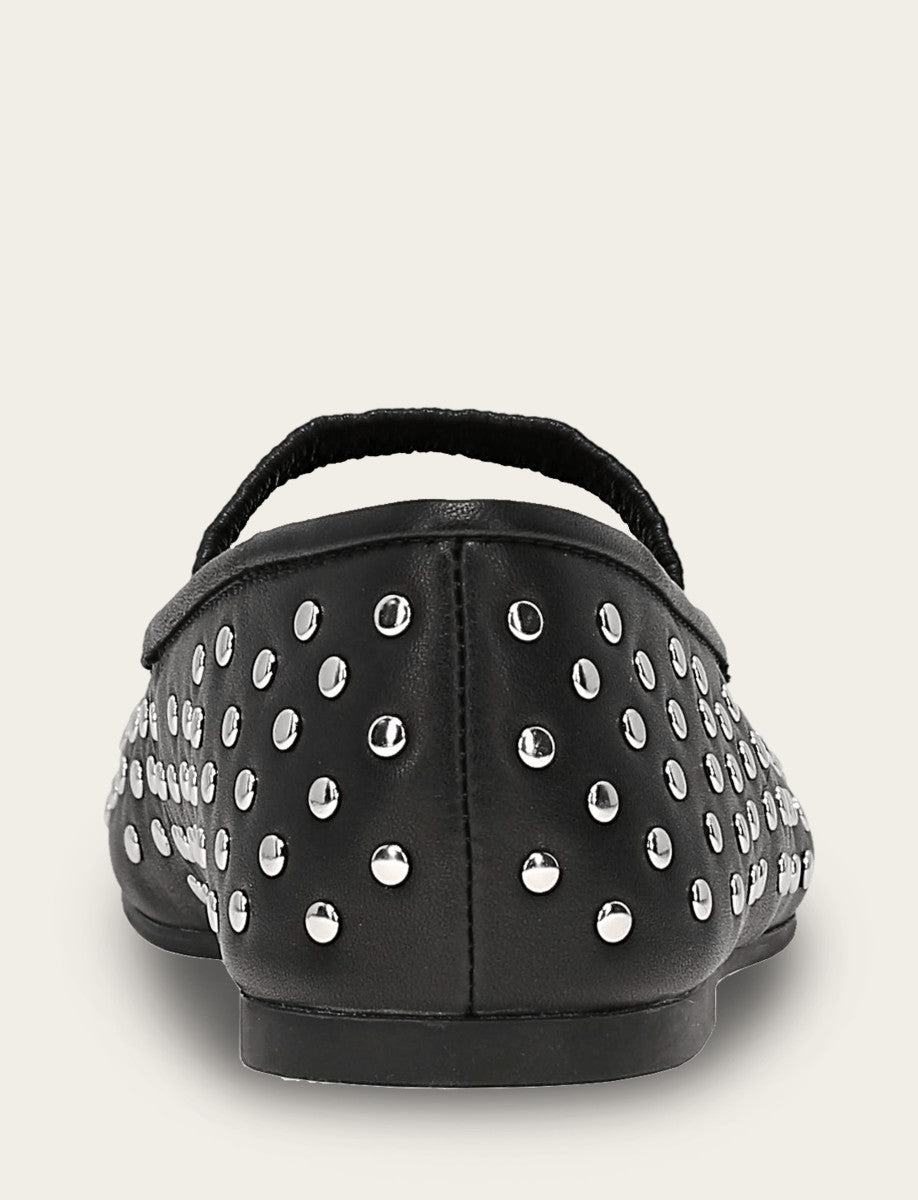 Women's Black Emma Studded Mary Jane Shoe