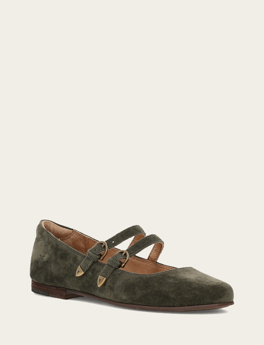 Women's Dark Olive Carson Multi Mary Jane Shoe