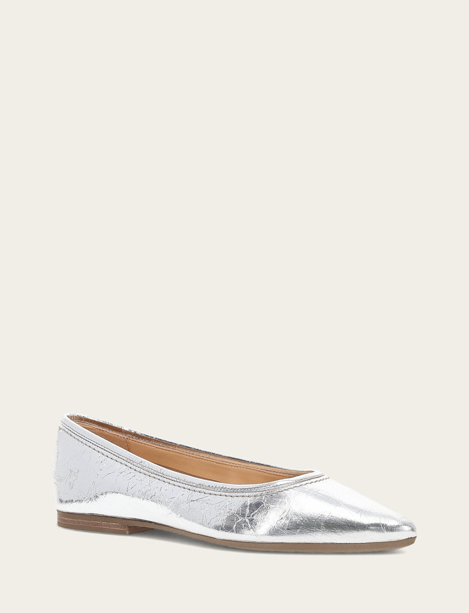 Women's Silver Heather Ballet Flats