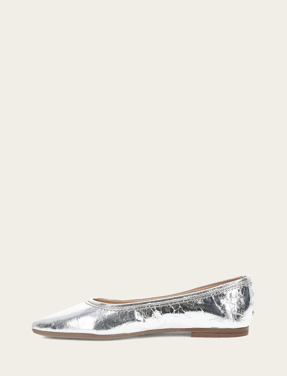 Women's Silver Heather Ballet Flats