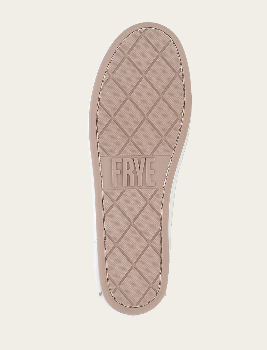 Women's White Naya Stud Moc Loafers